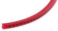 901-10307 HellermannTyton Helagrip Slide On Cable Markers, Black on Red, Pre-printed "2", 4 → 9mm Cable,