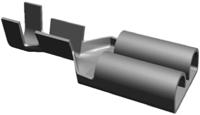 6-160449-3 TE Connectivity FASTIN-FASTON .250 Uninsulated Female Spade Connector, Receptacle, 6.35 x 0.81mm Tab Size, 1mm² to
