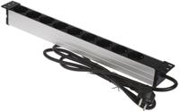 1390007009 brennenstuhl Type F - German Schuko 9 Gang Power Distribution Unit, 2m Cable, 16A, 230 V ac