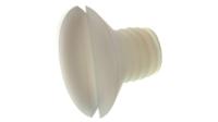 232-6989 RS PRO Slot M6 Countersunk Nylon Machine Screw DIN 963 x 8.0mm