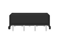 214912-e ERNI ERNI MicroSpeed Power Module Series Vertical Board Housing, 5 Contact(s), 2 mm Pitch, 1 Row, Shrouded