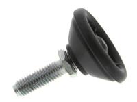 a040003 Nu-Tech Engineering M8 PA Reinforced Nylon Levelling Adjustable Foot, 450kg Static Load Capacity