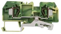 282-907 WAGO  282 Series Green/Yellow, 6mm², Single-Level, Cage Clamp Termination
