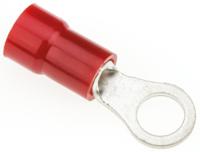 fn125-m4 JST, R Insulated Ring Terminal, 4mm Stud Size, 0.25mm² to 1.65mm² Wire Size, Red