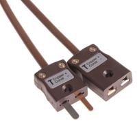 768-6604 RS PRO Type T Thermocouple Cable/Wire Extension Lead, 2m, Unscreened, PVC Insulation, +105°C Max, 7/0.2mm