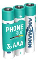 5030142 Ansmann MaxE NiMH Rechargeable AAA Battery, 800mAh, 1.2V