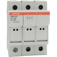 a1062715-cus103 Mersen 32A Rail Mount Fuse Holder for 10 x 38mm Fuse, 3P, 690 V ac → 1kV ac/dc