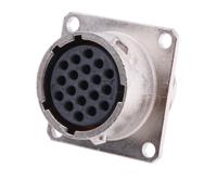ut0w01419sh6 Souriau Sunbank by Eaton, UTO 19 Way Wall Mount MIL Spec Circular Connector Receptacle, Socket Contacts,Shell Size 14,