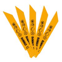 dt2348-qz DeWALT, 10-14 Teeth Per Inch Metal, Wood 152mm Cutting Length Reciprocating Saw Blade, Pack of 5
