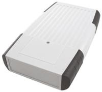 chh666bgy CAMDENBOSS 66 Series Grey ABS Handheld Enclosure, Integral Battery Compartment, IP65, 200 x 120 x 35mm