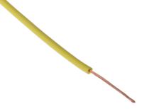285-7741 Staubli Yellow 0.15 mm² Equipment Wire, 26 AWG, 39/0.07 mm, 100m, PVC Insulation