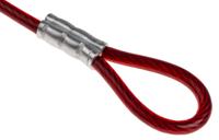 161-5874 RS PRO Red 6-Lock Polypropylene Cable Lock, 7mm Shackle