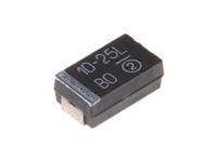 293d106x9025d2te3 Vishay 10μF MnO2 Tantalum Capacitor 25V dc, 293D Series