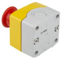 xalk188e Schneider Electric, Red/Yellow/Grey, Key Reset 40mm Mushroom Head Emergency Button
