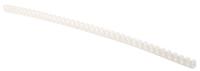 598-591 RS PRO White Slotted Flexible Panel Trunking - Flexible Slot, W9 mm x D11mm, L0.5m, Polypropylene
