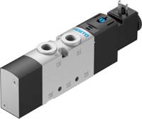 vuvs-l20-m52-ad-g18-f7-1c1 Festo 5/2 Monostable Solenoid Valve - Electrical G 1/8 VUVS Series 24V dc, 575263
