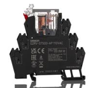 g2rv-st500-ap-110vac Omron G2RV-ST Series Electromechanical Interface Relay, DIN Rail Mount, 110V ac Coil, SPDT, 1-Pole, 50mA Load