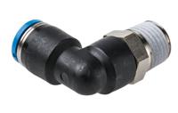 qsl-14-8 Festo QS Series Elbow Threaded Adaptor, R 1/4 Male to Push In 8 mm, Threaded-to-Tube Connection Style, 153049