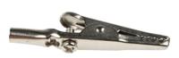 603006001 Hirschmann Test & Measurement Crocodile Clip 4 mm Connection, Nickel-Plated Steel Contact, 4A
