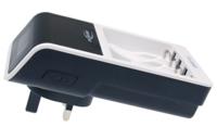 1001-0094-44-03520 Ansmann  Battery Charger For NiMH 9V, AA, AAA 4 Cell with UK plug, Batteries Included
