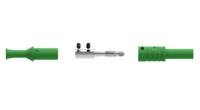 1065-v Electro PJP Green Male Banana Plug, Screw Termination, 36A, 1kV