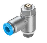 grla-18-qs-6-d Festo GRLA Series Tube Exhaust Valve, 6mm Tube Inlet Port x G 1/8 Outlet Port, 193144