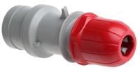 2131637rv Scame IP44 Red Cable Mount 3P + N + E Industrial Power Connector Adapter Plug, Rated At 16A, 415 V,With Phase Inverter