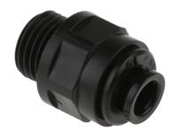 pm010612e John Guest PM Series Straight Threaded Adaptor, G 1/4 Male to Push In 6 mm, Threaded-to-Tube Connection Style