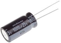 upm1e102mhd Nichicon 1000μF Aluminium Electrolytic Capacitor 25V dc, Radial, Through Hole - UPM1E102MHD