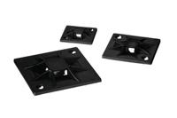 151-10913-qm40-pa66-bk HellermannTyton Black Cable Tie Mount 40 mm x 40mm, 8.4mm Max. Cable Tie Width