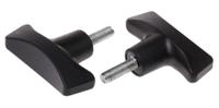 267-0869 RS PRO Black 2-Arm Clamping Knob, M8, Threaded Stud