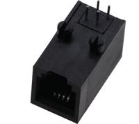 ss-6444-nf Bel-Stewart SS-64 Series Female RJ22 Connector, Through Hole Right Angle 4P4C -Way