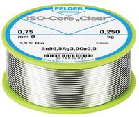 51760720-37 Felder Lottechnik Wire, 0.75mm Lead Free Solder, 217°C Melting Point