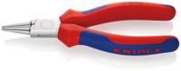 22-05-140 Knipex Round Nose Pliers, 140 mm Overall, Pointed, Straight Tip, 28mm Jaw