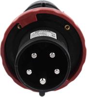 2196337 Scame IP66 Red Cable Mount 3P + N + E Power Connector Plug ATEX, IECEx, Rated At 63A, 346 → 415 V