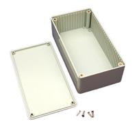 1591dgy Hammond 1591 Series Grey Flame Retardant ABS Enclosure, IP54, Grey Lid, 150 x 80 x 50mm