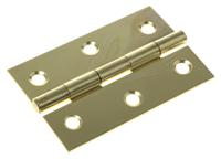 436-5092 RS PRO Steel Butt Hinge, Screw Fixing, 75mm x 49mm x 1.4mm