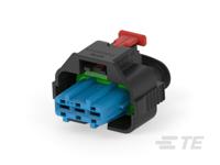 2345390-1 TE Connectivity, AMP MPC 2.8 Automotive Connector Socket Black Cable Mount 3 Way, Cable Termination