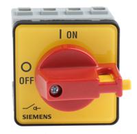 3ld2022-1tl13 Siemens 3P+N Pole Panel Mount Isolator Switch - 16A Maximum Current, 7.5kW Power Rating, IP65