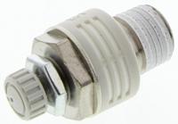 asn2-02-s SMC ASN2 Brass 1.5MPa Pneumatic Silencer, Threaded, R 1/4 Male