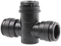 pmtt22e JG Speedfit Plastic Pipe Fitting, 90° Push Fit Water Trap Tee, 22mm