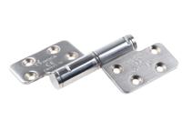 92-80-85 ROCA Brushed Stainless Steel Flag Hinge with a Lift-off Pin, Screw Fixing, 123mm x 84mm x 3mm