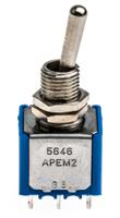 5646a APEM Toggle Switch, Panel Mount, On-On, DPST, Solder Terminal