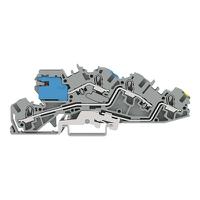 2005-7641 WAGO  TOPJOB S Series Grey, 4mm², 3-Level, Push-In Cage Clamp Termination