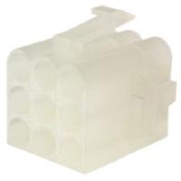 1-480672-0 TE Connectivity, Commercial MATE-N-LOK Male Connector Housing, 6.1mm Pitch, 9 Way, 3 Row