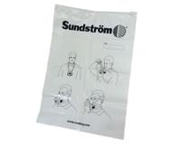 r01-0607 Sundstrom R01 Clear Storage Bag for use with HALF MASK