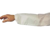 444 3M White Disposable Laminate Arm Protector for Liquid Splash Protection Use, 16in Length, One size