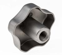 478-614 RS PRO Silver Multiple Lobes Clamping Knob, M8, Threaded Hole