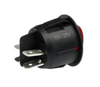 119-700 RS PRO Illuminated DPST, Off-None-On Rocker Switch Panel Mount