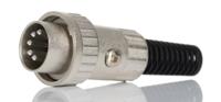 251-3629 RS PRO 5 Pole Din Plug, Twist Lock, Male, Cable Mount